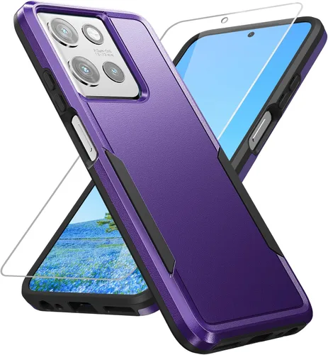 Miniatura 7 de Funda para Moto G Play 2023, con protector de pantalla [probada contra caídas de grado militar], funda protectora resistente robusta de servicio