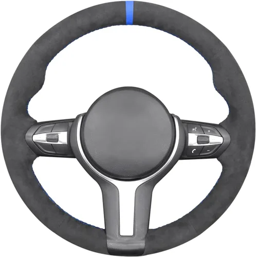 Miniatura 46 de MEWANT - Funda para volante de automóvil cosida a mano de Athsuede para BMW F87 M2 F80 M3 F82 M4 M5 F12 F13 M6 F85 X2 X5 M F86 X6 M F33 F30 M