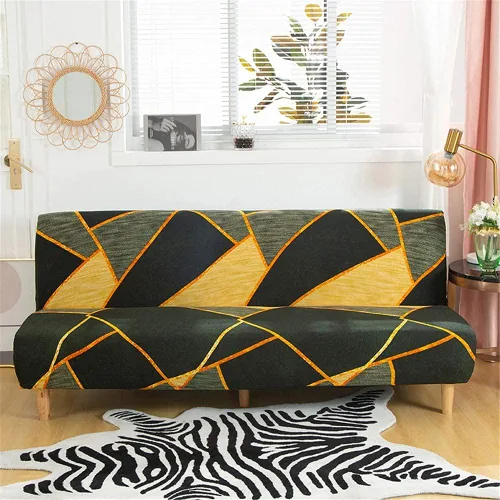 Miniatura 23 de Beacon Pet Funda estampada para futón, fundas elásticas para sofá cama, tamaño matrimonial, individual, queen, sin brazos, fundas protectoras