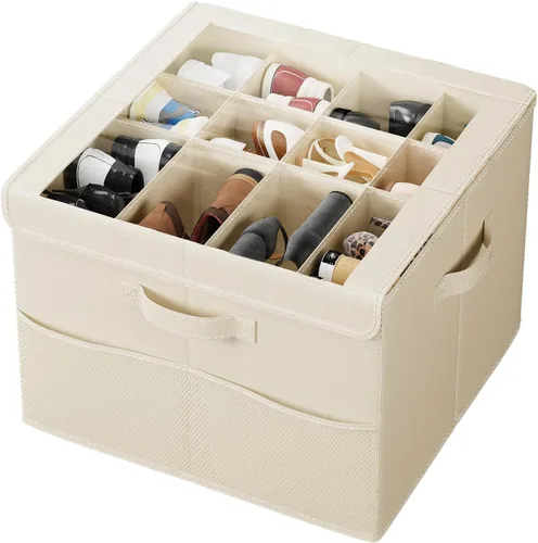 Miniatura 11 de PHINOX Organizador de zapatos para armario, se adapta a 16-32 pares, caja de almacenamiento de zapatos
