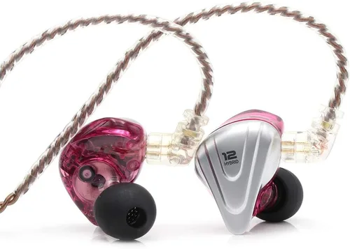 Linsoul KZ ZSX 5BA+1DD Auriculares híbridos intrauditivos HiFi de 6 controladores con placa frontal de aleación de zinc, cable desmontable de 2