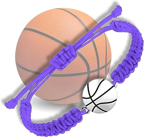 Miniatura 14 de Sportybella Pulsera unisex con dije de baloncesto – Pulsera de amistad ajustable con dije de baloncesto