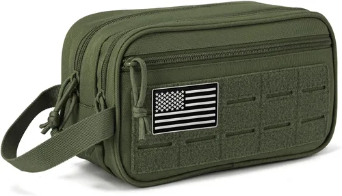 QT&QY Neceser táctico para hombre, bolsa de higiene EDC herramienta militar Molle bolsas pequeñas Dopp Kit de afeitado para hombre Bolsas de ducha
