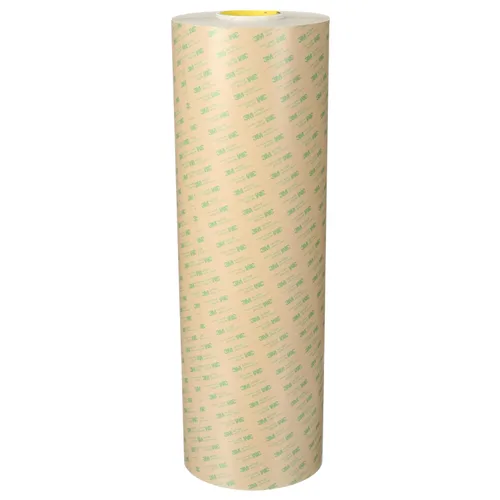 Miniatura 2 de 3M Cinta adhesiva de transferencia 467MP, transparente, 24 in x 60 yardas, 2 mil, 1 rollo por caja, resistencia al corte excepcional para metales