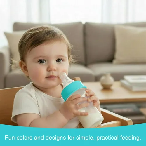 Miniatura 2 de Refresh-a-Baby - Adaptador de pezón reutilizable para biberón, convierte instantáneamente cualquier biberón en un sorbo con pezones de silicona