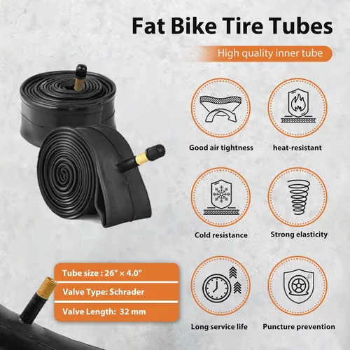 Miniatura 5 de MOHEGIA Neumático para Bicicleta Eléctrica de Llanta Ancha: 20x4.0/26x4.0 Pulgadas, Neumático de Reemplazo para Bicicleta de Montaña Eléctrica