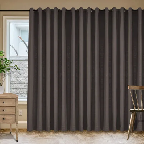Miniatura 23 de Frelement Cortinas de lino de lino de bronce con ojales para interiores, tratamiento de ventanas para sala de estar, dormitorio, habitación