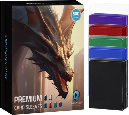 Miniatura 6 de 1000 unidades de fundas para cartas MTG, fundas transparentes delanteras con parte trasera texturizada, protectores de mazo de cartas