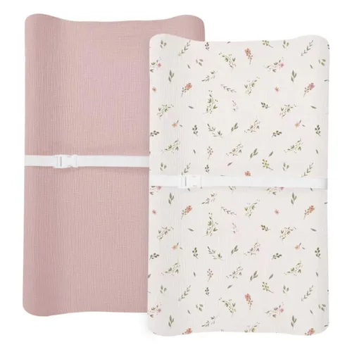 Miniatura 17 de Juego de 2 fundas para cambiador para bebé niño y niña, fundas de muselina para cambiador con estilo bohemio, ropa de cama neutra para guardería