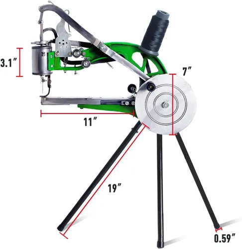 Miniatura 2 de Máquina de coser de cuero manual, máquina de zapatero a mano, máquina de reparación de costura y reparación de zapatos, máquina de parcheo, máquina