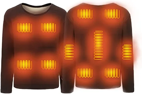 Miniatura 6 de Conjunto de ropa interior térmica para mujer, camisa térmica y pantalones cálidos, juego de capa base para clima frío (sin batería)