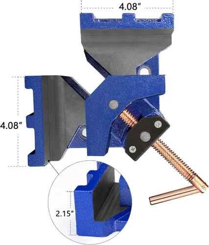 Miniatura 3 de BETOOLL Abrazadera de ángulo de soldadores de hierro