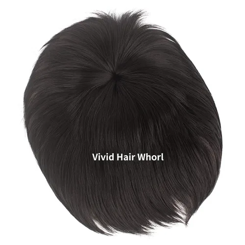 Miniatura 4 de WeKen Tupé corto para hombre – Peluca con clip en extensiones de corona – Pieza para hombre para cubrir la pérdida blanca – Uso diario