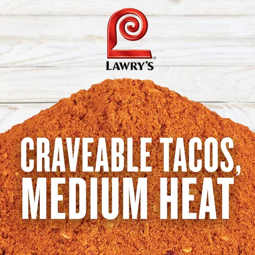 Miniatura 4 de Mezcla de condimento para tacos Lawry's, 9 oz - Un paquete de 9 onzas de mezcla de condimento para tacos, ideal para tacos de pollo, ternera