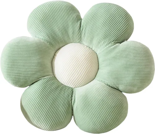 Miniatura 12 de Almohada de Flores, Linda Almohada Decorativa Cojín de Margaritas 15.75" Blanco Almohadas Decorativas para el Hogar para Cama, Sofá, Sillón