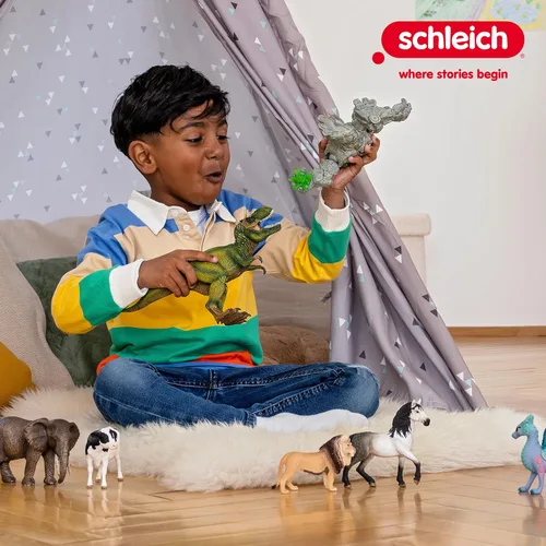 Miniatura 9 de Schleich Horse Club — juego de 86 piezas para torneo de amistad, juego de caballos con figura de yegua árabe y 2 muñecas, juguetes de caballos