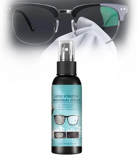 ROWPOZ Spray limpiador de cristales para ojos, removedor de arañazos de lentes para lentes de 3.4 fl oz, limpiador de lentes en aerosol para gafas,