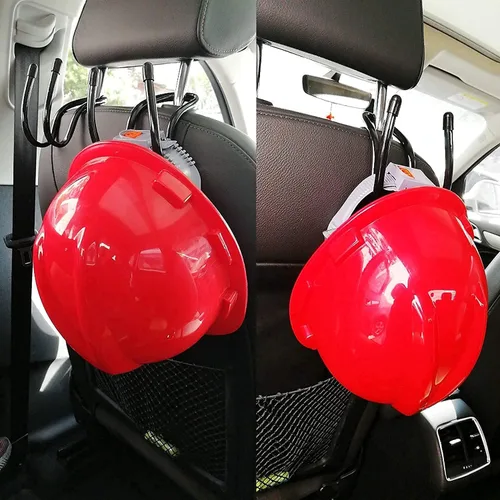 Soporte flexible para sombreros duros sobre el asiento, colgador de casco duro para colgar reposacabezas de vehículos, camiones, automóviles,