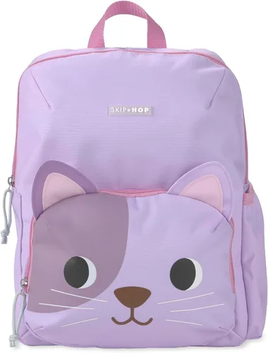 Miniatura 3 de Skip Hop Mochila para niños pequeños con correas acolchadas ajustables, bolsillo frontal con cremallera y bolsillo lateral para botella, se adapta a