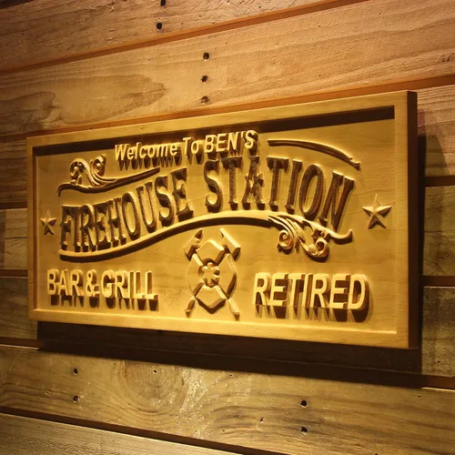 Miniatura 36 de ADVPRO wpa0053 - Letrero personalizado con nombre grabado en 3D de madera para el hogar, bar, cerveza, decoración del hogar, placas de casa de lago