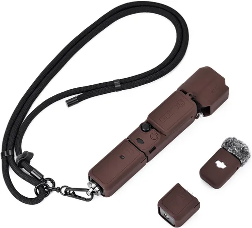 Miniatura 13 de Funda de Silicona para Pocket 3 y Cordón para el Cuello, Funda Protectora con Protector de Lente Resistente a Rayones, Ajustable, Fácil
