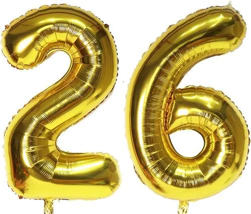 Miniatura 30 de Globos digitales dorados de 40 pulgadas, con número 10, globos de helio para decoraciones de fiesta de cumpleaños y suministros para decoración