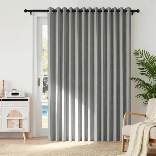 Miniatura 18 de RYB HOME - Cortinas extra largas con bloqueo de luz, persianas opacas insonorizadas para privacidad para cine en casa, oficina, fondo de patio, sala