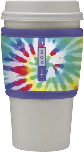 Miniatura 160 de Sok It HotSok Coffee & Tea - Funda de neopreno con aislamiento reutilizable (floral abstracto)