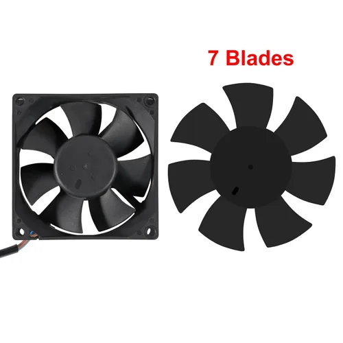 Miniatura 4 de 2 unids 8025 ventilador 220 V 240 V alta velocidad doble rodamiento de bolas 3.150 in ventilador más fresco 3.150 in x 3.150 in x 0.984 in