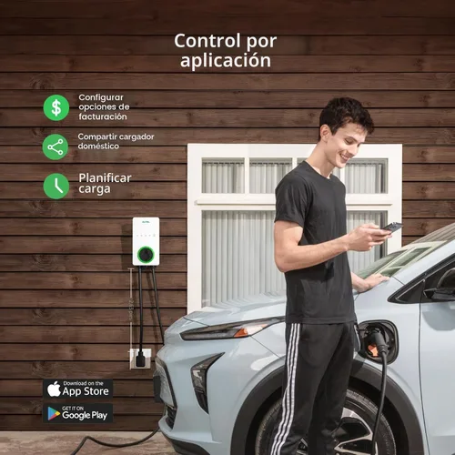 Miniatura 4 de Autel MaxiCharger - Cargador EV de nivel 2 de hasta 40 amperios, 240 V, estación de carga rápida para vehículos eléctricos para interiores y Blanco
