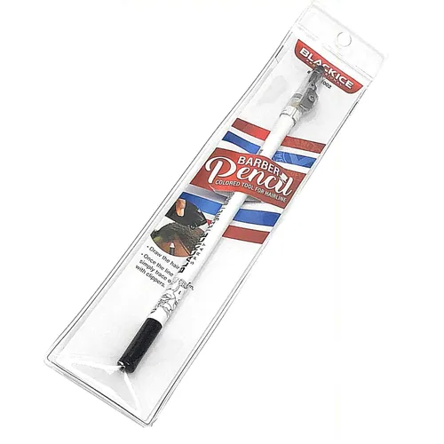 Miniatura 3 de Lápiz de peluquero en aerosol de hielo negro Línea blanca visible, para forro y bordes, ideal para tonos de piel más profundos