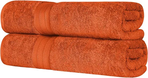 Miniatura 54 de Superior Juego de 2 toallas de baño de fibra larga 100% algodón peinado de 27.64 oz/m², para baño, ducha, cocina, súper suave, afelpado, altamente