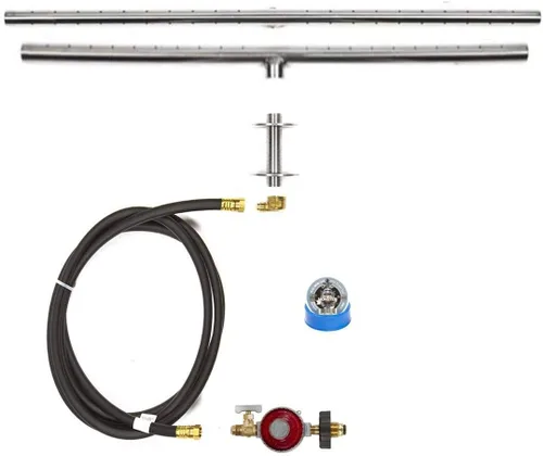 Miniatura 11 de Kit completo LP básico para parrillada con quemador de acero inoxidable 316