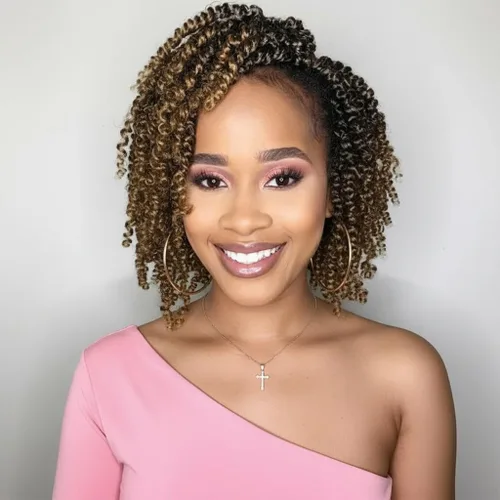 Miniatura 36 de Fulcrum Pelo de ganchillo Passion Twist de 8 pulgadas, 9 paquetes de cabello pretrenzado y prerrizado para mujeres negras (8 pulgadas