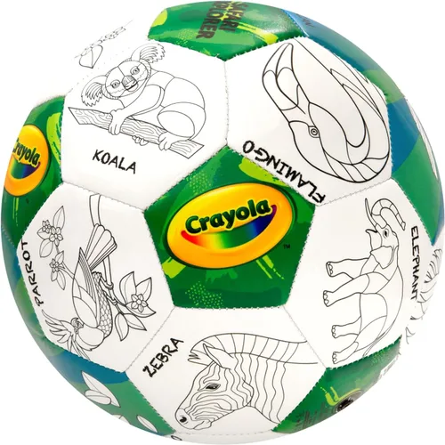 Miniatura 5 de Crayola Balón de fútbol oficial - Unisex Niños - CRAY302BL Zoo Animal Talla 5
