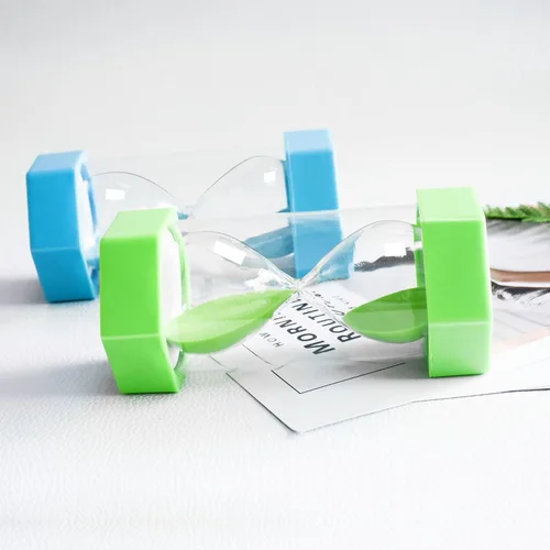 Miniatura 3 de XINBAOHONG Temporizador de arena de reloj de arena, reloj de arena de plástico, temporizador de vidrio de arena para juegos de niños, aula, hogar
