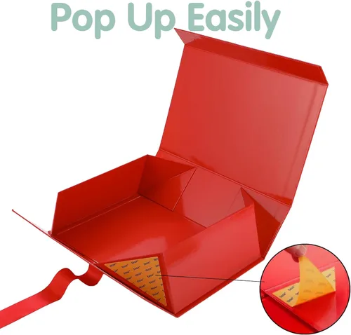 Miniatura 8 de HAPPY POTATO Caja de regalo grande con tapa y cinta, caja de propuesta de padrino, caja de regalo magnética para regalos
