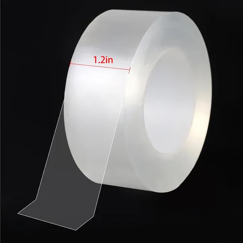 Miniatura 2 de Cinta Transparente de Sellado Climático, Cinta de Película de Aislamiento de Corriente de Aire Transparente para Detentor de Corriente de Aire