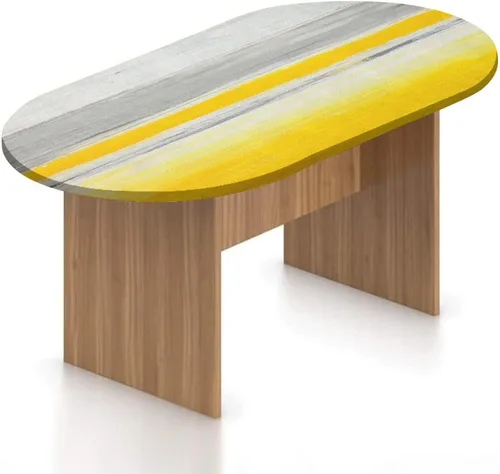 Miniatura 13 de XISUNYA Mantel ovalado ajustable de poliéster elástico, diseño de azulejos geométricos coloridos tradicionales, estampado oriental, se adapta a