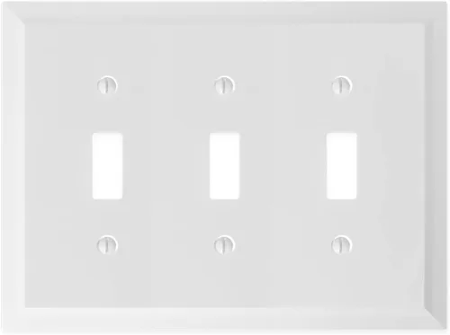 Miniatura 15 de Questech Cubiertas de tomacorrientes, placas de pared dúplex individuales, placas de interruptor de 1 banda, tamaño estándar, cubiertas de toma
