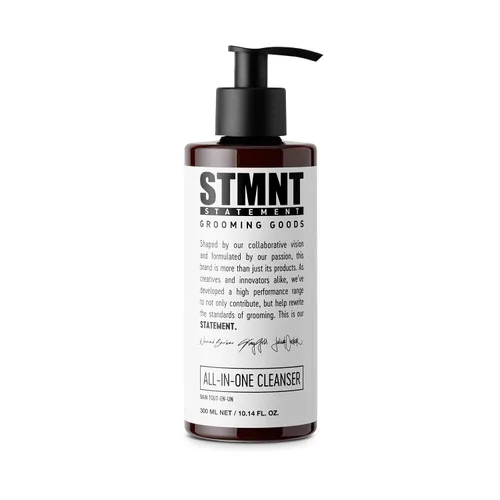 STMNT Grooming Goods Limpiador diario todo en uno | SLS/SLES sin sulfatos | Fórmula de cuidado adicional con carbón activado y mentol