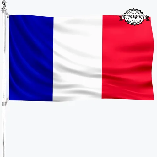 Miniatura 21 de Bandera albanesa de Albania 3x5 doble cara para exteriores, banderas nacionales del país de alta resistencia de 3 capas de poliéster con 2 ojales