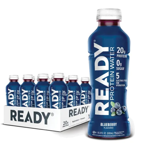 Miniatura 14 de Ready Protein Water - Agua con 0.53 onzas (15 g) de proteínas de suero de leche, sin azúcar, 12 unidades, 16.9 onzas líquidas cada una.