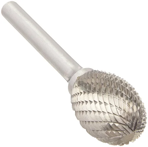 Miniatura 97 de Drill America SA-1 Rebaba de carburo/lima giratoria cilíndrica de doble corte para amoladora de troquel de 1/4" de diámetro x 5/8" de longitud
