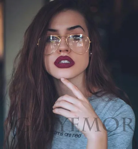 Miniatura 4 de Gleyemor Gafas de luz azul estilo aviador para mujeres y hombres, lentes de luz azul anti luz azul con marco de metal para computadora