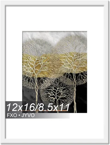 Miniatura 166 de Fxojyvo Marco de Fotos de 4x6, Muestra Foto de 3.5x5 con Paspartú o 4 x 6 Sin Paspartú, Liviano y de Alta Transparencia Marco de 4 por 6 para Pared