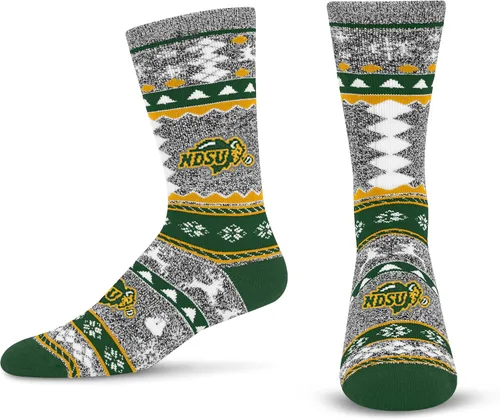 Miniatura 49 de For Bare Feet Ugly Holiday Sweater Crew Sock NCAA