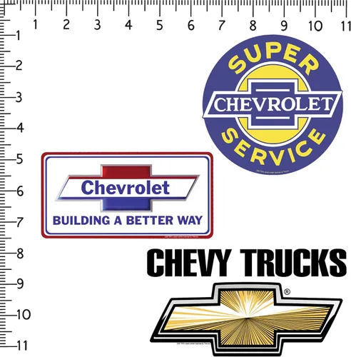 Miniatura 2 de Paquete variado de calcomanías de vinilo para Chevrolet Chevy Branding, tamaño grande, para laptop, botella de agua, álbumes de recortes, tableta