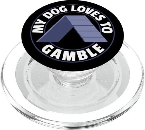 Miniatura 8 de Dog Agility Handler - My Dog Loves To Gamble - Dog Agility PopSockets Adhesive PopGrip