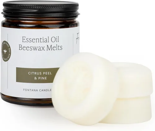 Fontana Candle Co. Cera no tóxica, cáscara de cítricos y pino – Sin llama, cera de aroma suave, segura para usuarios sensibles – Fabricado con cera